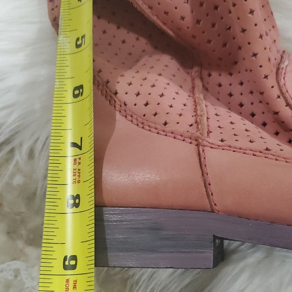 Mojo Moxy Perforated Ankle Boots in  Barbiecore Pink - Picture 9 of 12